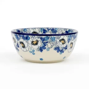 Miska ceramiczna 017 v-0,25l <br>2222X Biało-niebieskie anemony